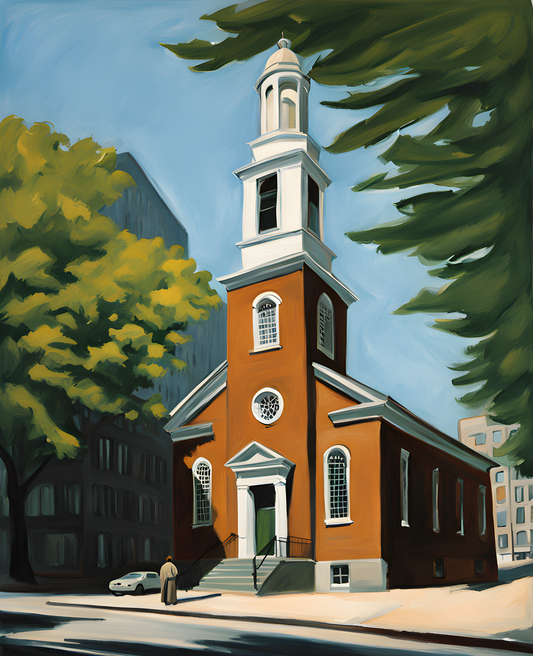 USA Great Places (254) - Old South Meeting House, Boston - Van-Go Paint-By-Number Kit