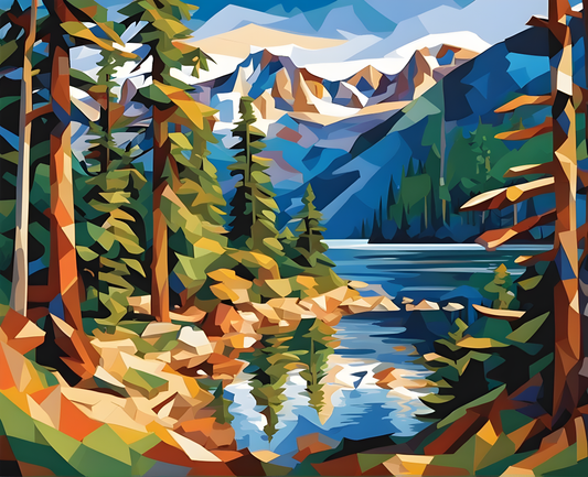 National Parks Collection PD (24) - Olympic Park, USA - Paint-By-Number Kit