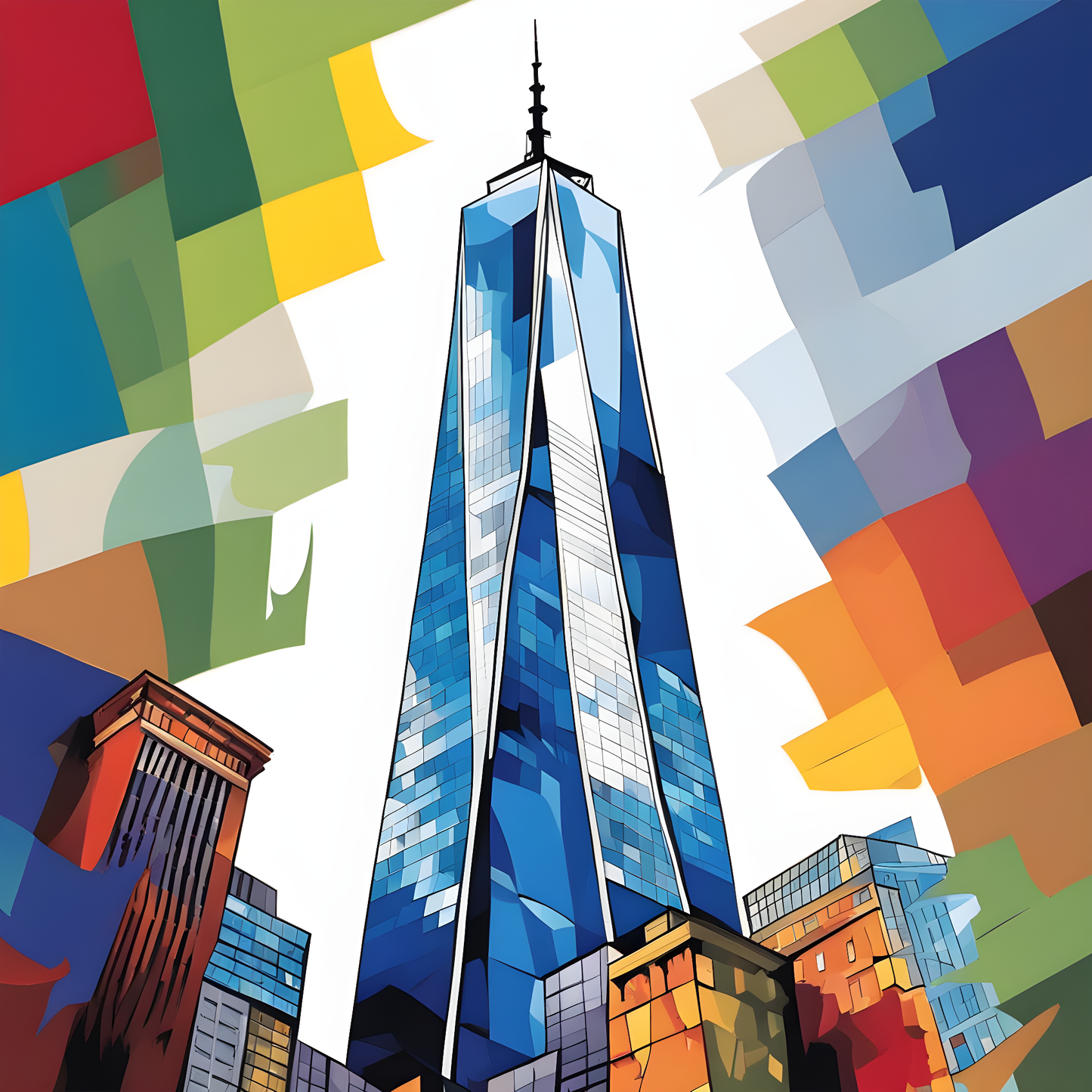 One World Trade Center (1) - Van-Go Paint-By-Number Kit