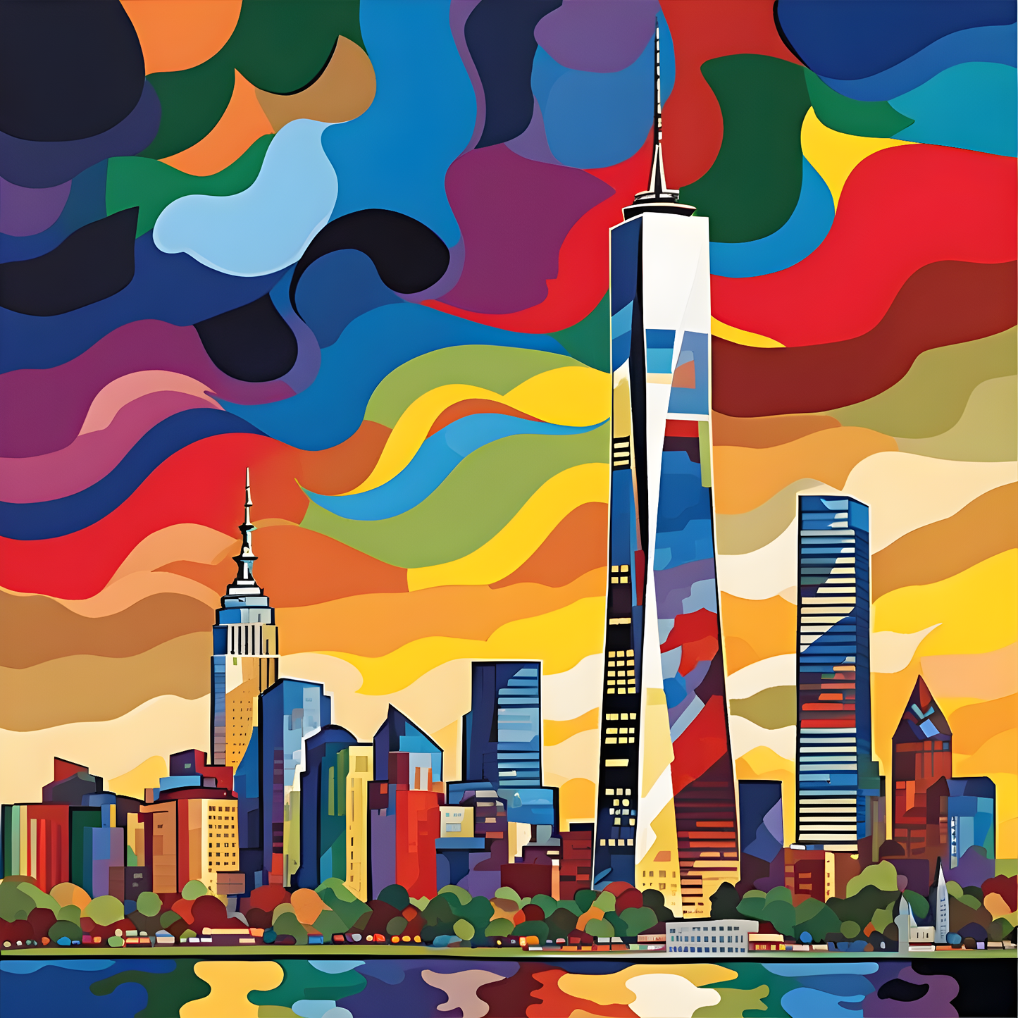 One World Trade Center (2) - Van-Go Paint-By-Number Kit