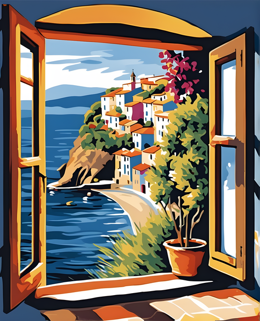 Open Window (1) - Van-Go Paint-By-Number Kit