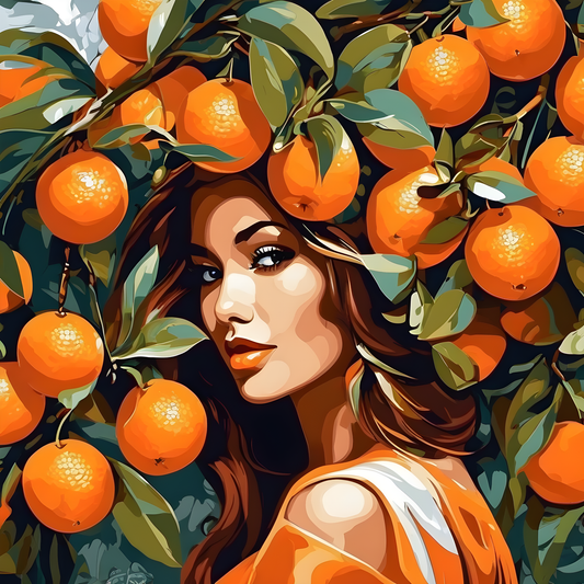 Orange Girl PD (2) - Van-Go Paint-By-Number Kit