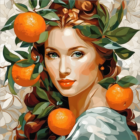 Orange Girl PD (5) - Van-Go Paint-By-Number Kit