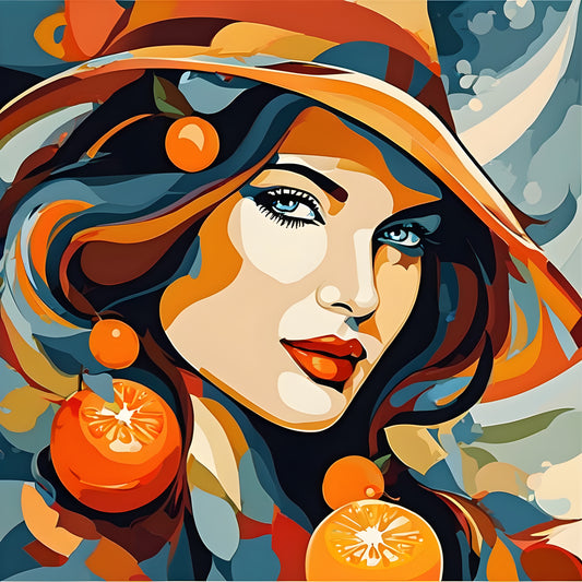 Orange Girl PD (8) - Van-Go Paint-By-Number Kit