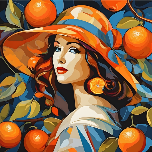 Orange Girl PD (3) - Van-Go Paint-By-Number Kit