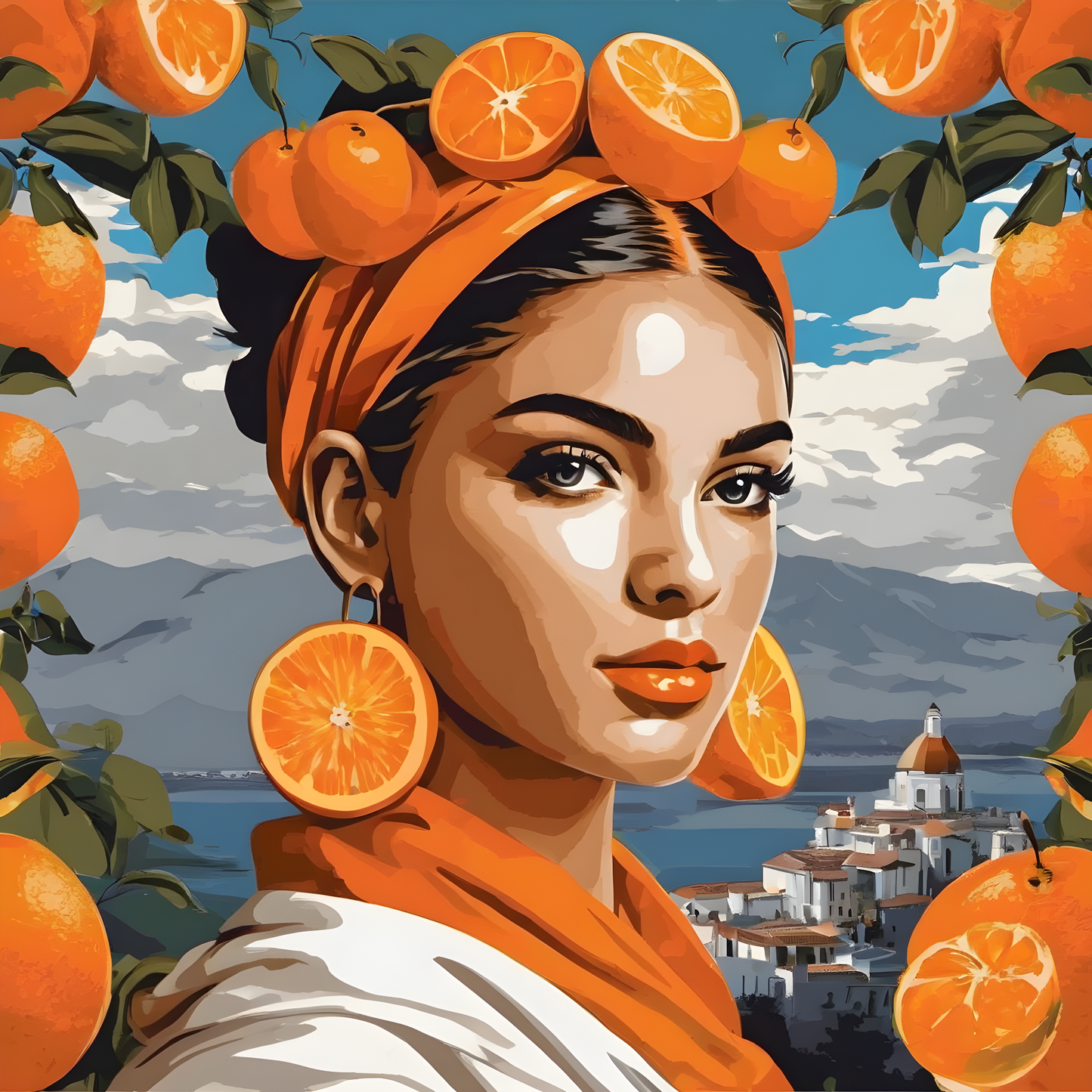 Orange Girl PD (6) - Van-Go Paint-By-Number Kit