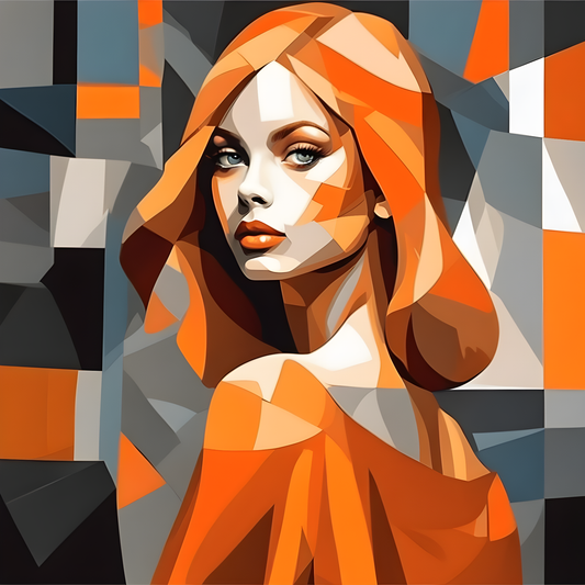 Orange Girl PD (16) - Van-Go Paint-By-Number Kit