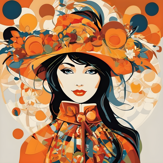 Orange Girl PD (1) - Van-Go Paint-By-Number Kit