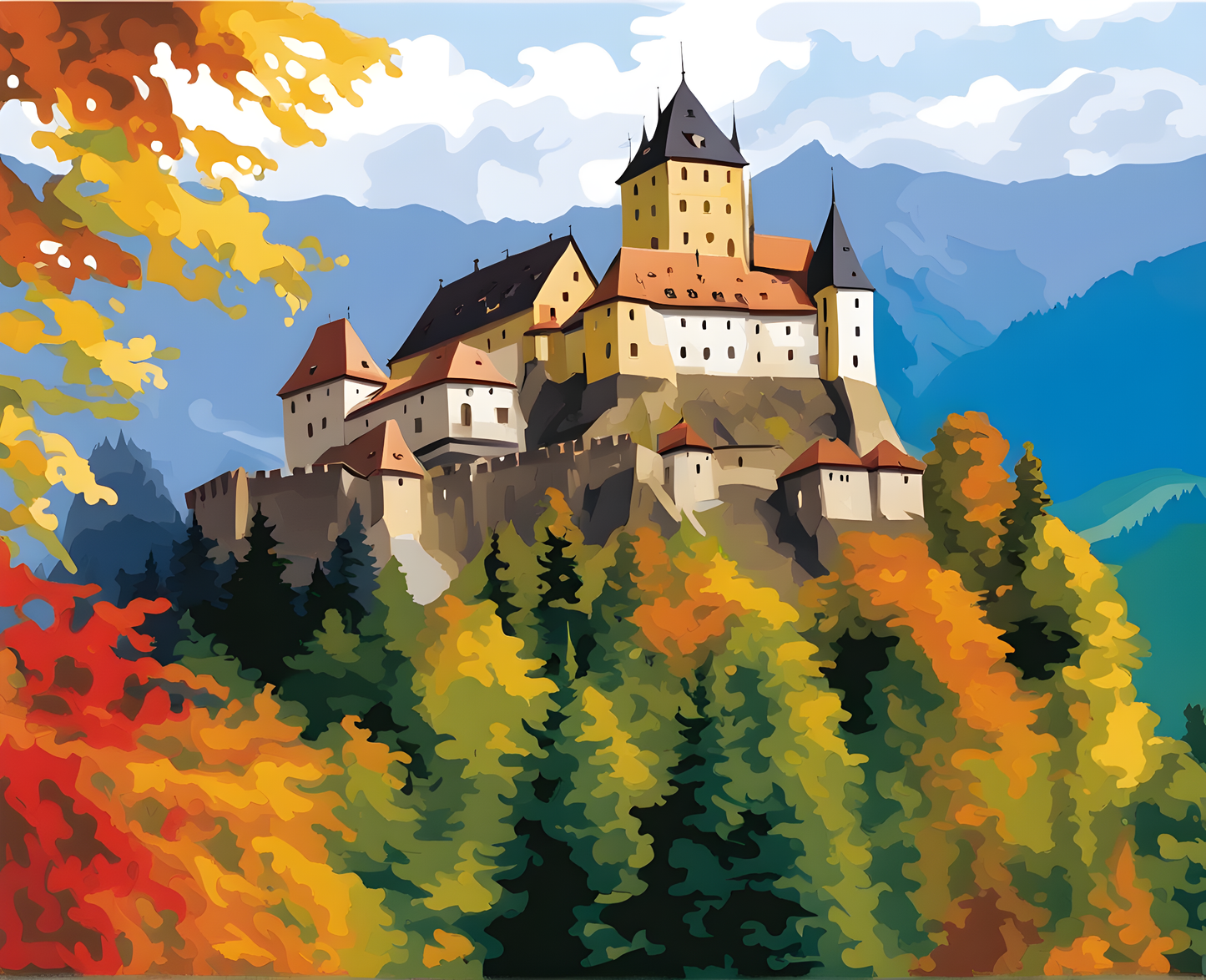 Castles OD - Orava Castle, Slovakia (62) - Van-Go Paint-By-Number Kit