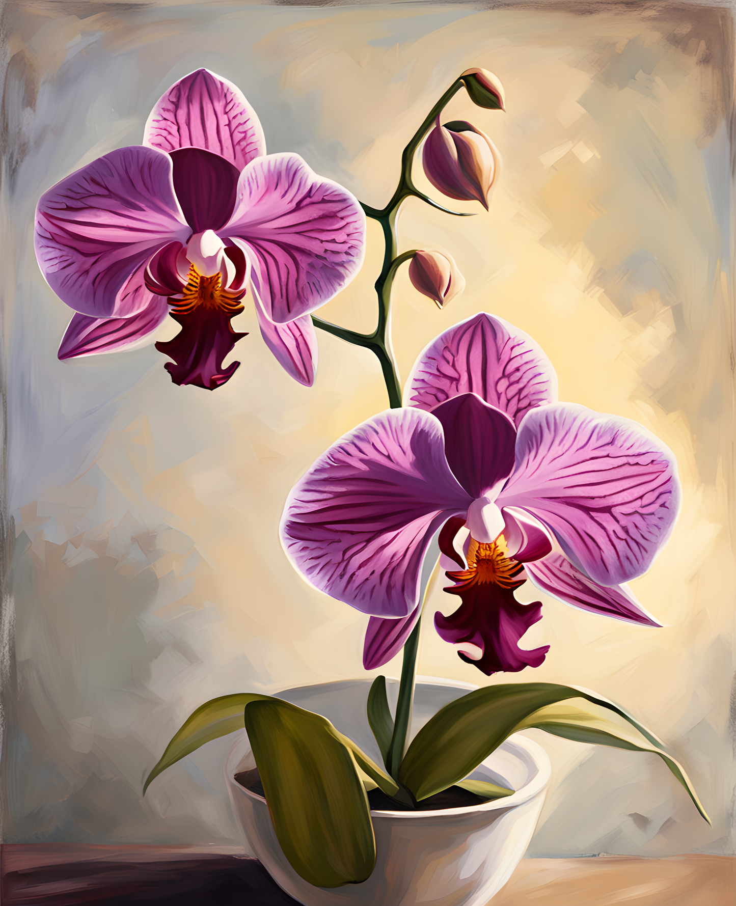 Exotic Flowers Collection (47) - Orchid Flower - Van-Go Paint-By-Number Kit