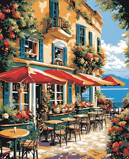 Overlook Café (3) - Van-Go Paint-By-Number Kit