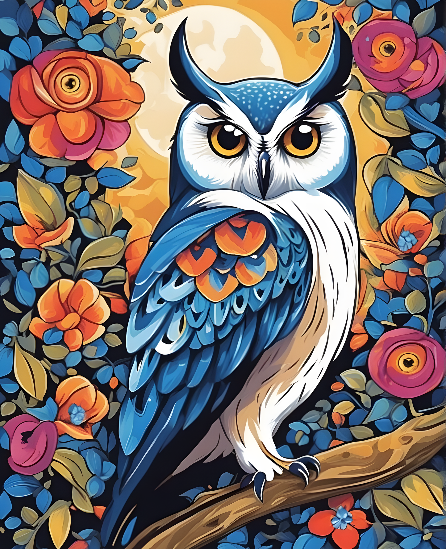 Owl (2) - Van-Go Paint-By-Number Kit