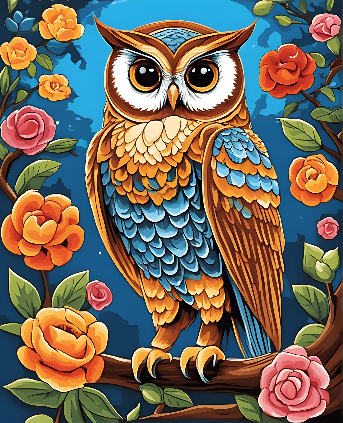 Owl (1) - Van-Go Paint-By-Number Kit