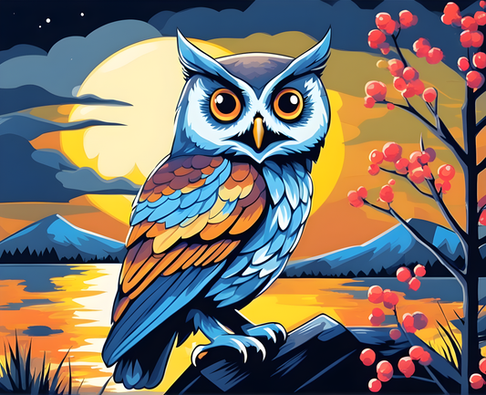 Owls Collection PD (7) - Van-Go Paint-By-Number Kit