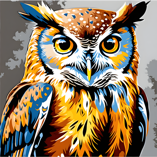 Owls Collection PD (24) - Van - Go Paint-By-Number Kit