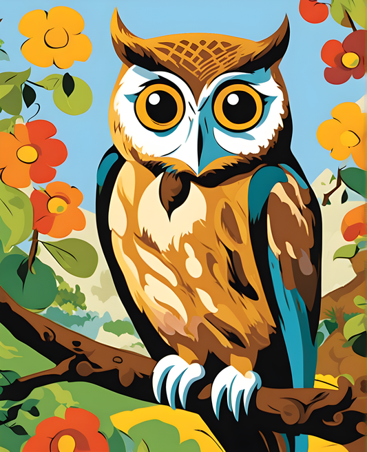 Owls Collection PD (32) - Van-Go Paint-By-Number Kit