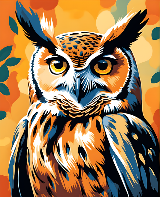 Owls Collection PD (25) - Van-Go Paint-By-Number Kit