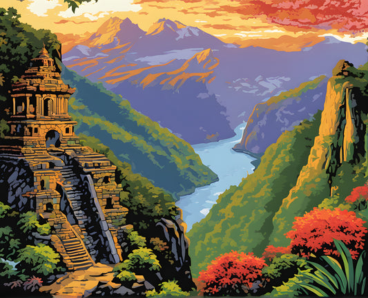 Amazing Places OD (215) - Pailón del Diablo, Ecuador - Van-Go Paint-By-Number Kit