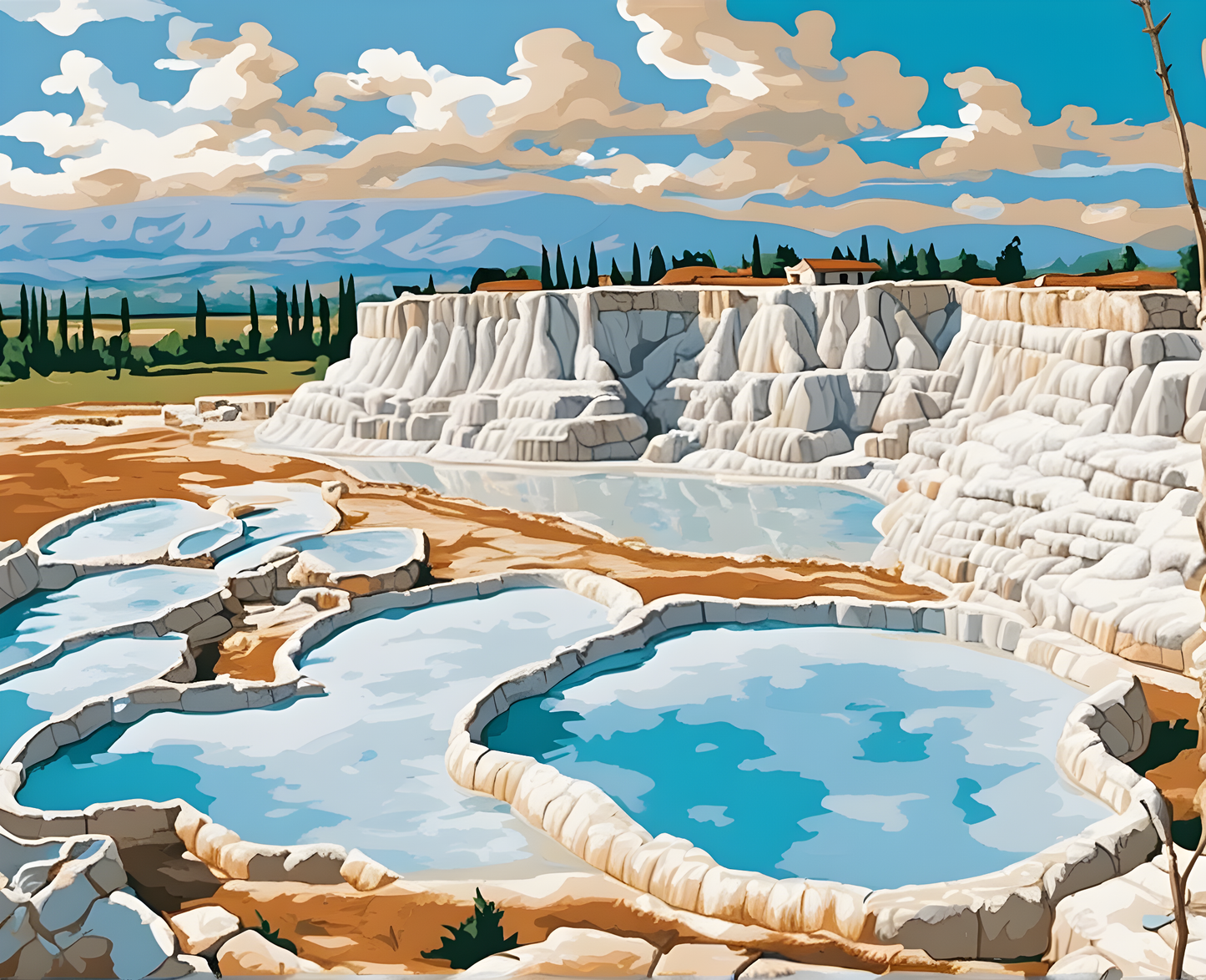 Amazing Places OD (218) - Pamukkale, Turkey - Van-Go Paint-By-Number Kit