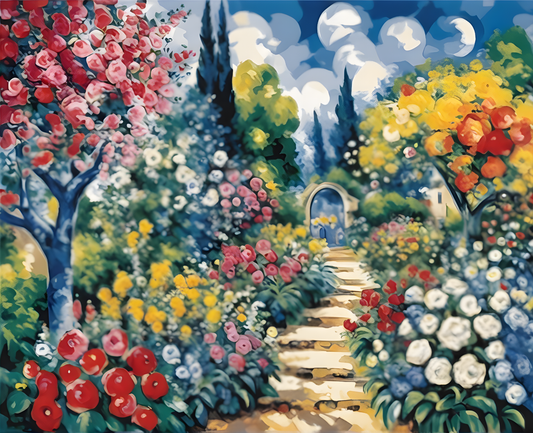 Paradisal Garden (3) - Van-Go Paint-By-Number Kit