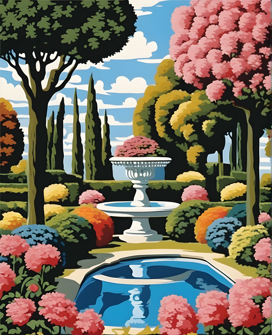 Paradisal Garden (1) - Van-Go Paint-By-Number Kit