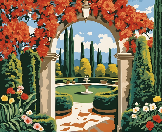 Paradisal Garden (4) - Van-Go Paint-By-Number Kit