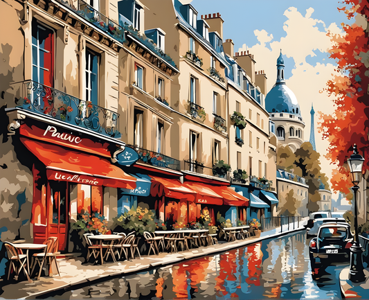 Amazing Places OD (228) - Paris, France - Van-Go Paint-By-Number Kit