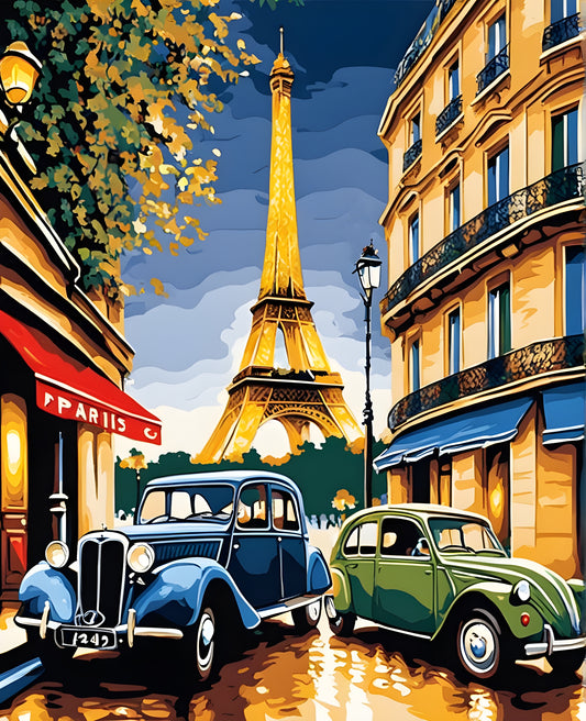 Paris Collection OD (24) - Paris Nostalgia - Van-Go Paint-By-Number Kit
