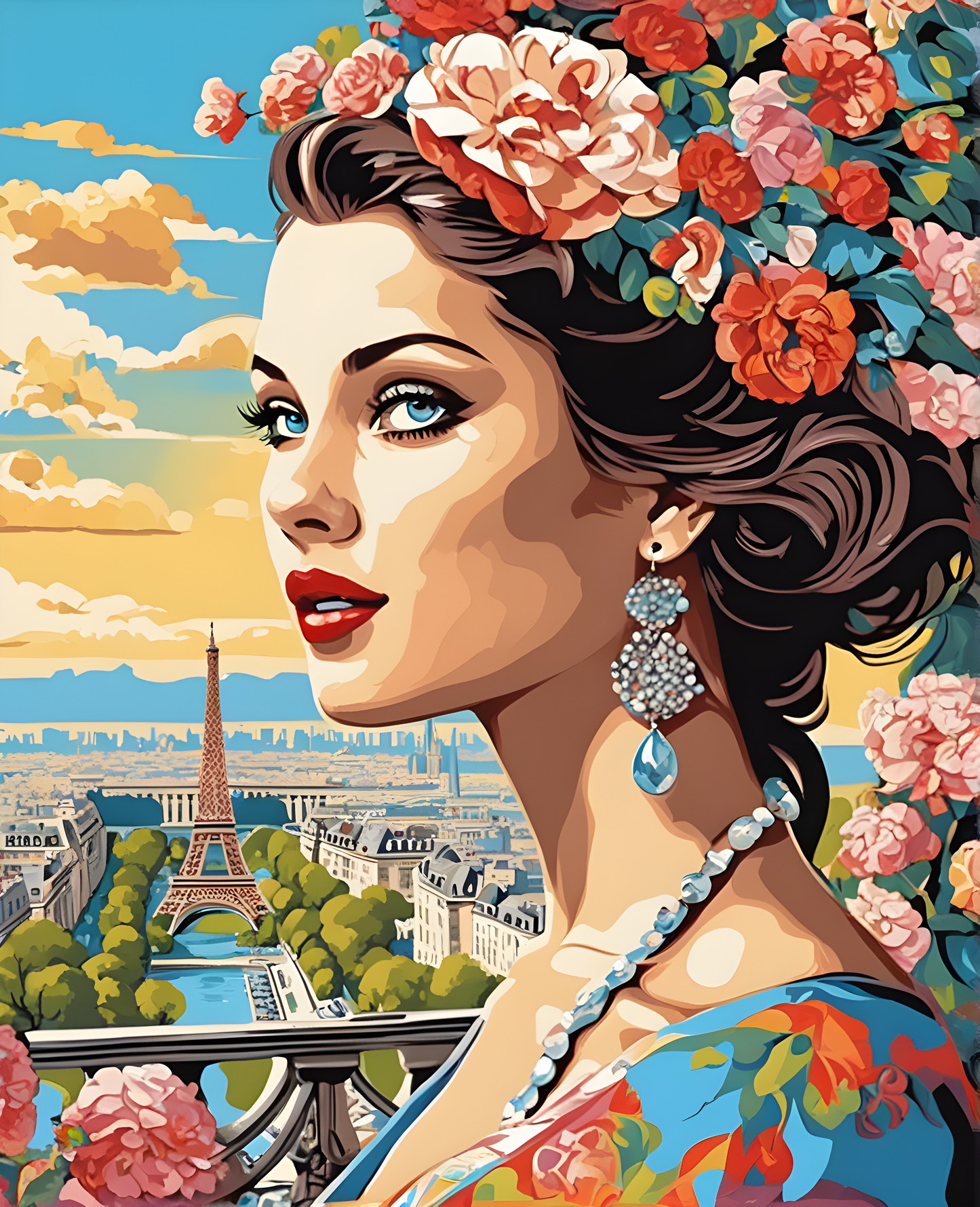 Paris Collection OD (23) - Paris Nostalgia - Van-Go Paint-By-Number Kit