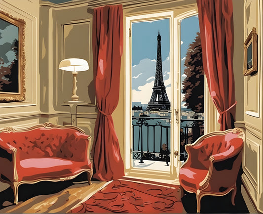 Paris Collection OD (22) - Paris Nostalgia - Van-Go Paint-By-Number Kit