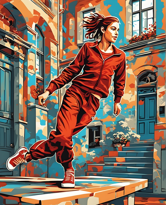 Parkour (2) - Van-Go Paint-By-Number Kit