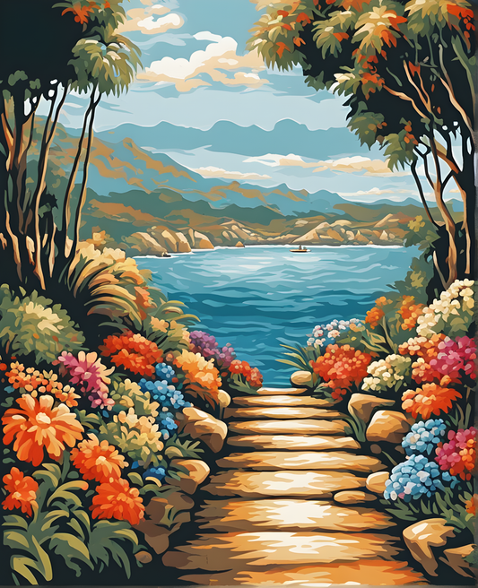 PATH TO SEA (3) - Van-Go Paint-By-Number Kit