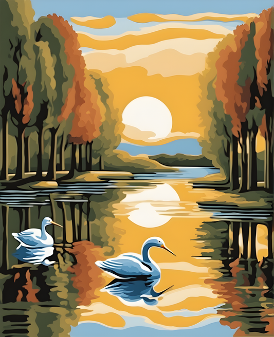Peace and Tranquility (3) - Van-Go Paint-By-Number Kit