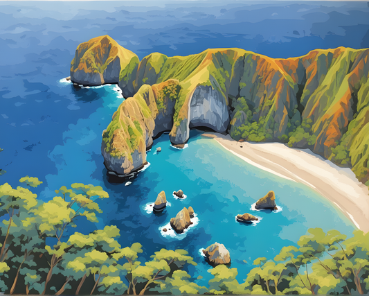 Amazing Places OD (438) - Bali's Golden Egg - Van-Go Paint-By-Number Kit