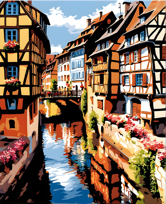 Petite France, Strasbourg (4) - Van-Go Paint-By-Number Kit