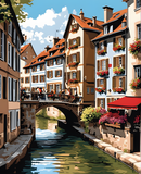 Petite France, Strasbourg (1) - Van-Go Paint-By-Number Kit