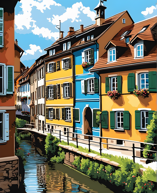 Petite France, Strasbourg (2) - Van-Go Paint-By-Number Kit
