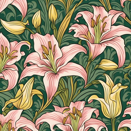 William Morris Collection PD (84) - Golden Lily - Van-Go Paint-By-Number Kit