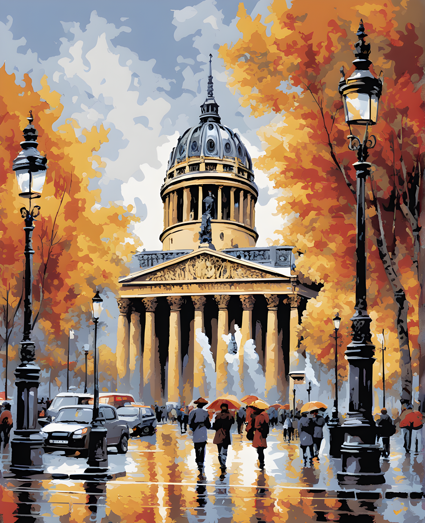 Paris Collection OD (6) - Place de la madeleine - Van-Go Paint-By-Number Kit