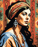 Portrait of a Gypsy Woman (7) - Van-Go Paint-By-Number Kit