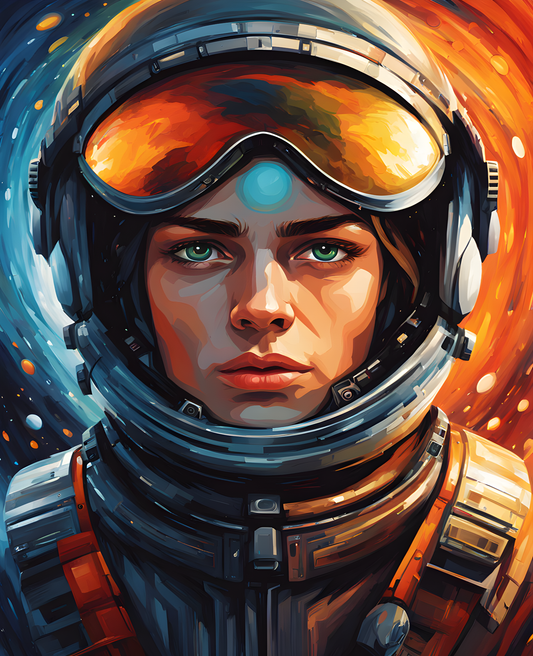 Portrait of a Space Pilot (1) - Van-Go Paint-By-Number Kit