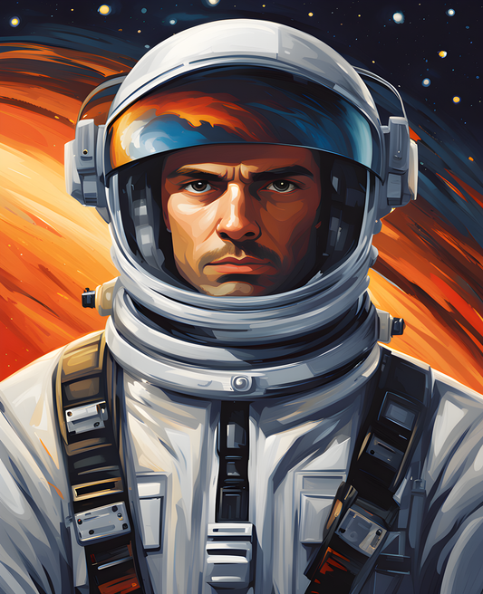 Portrait of a Space Pilot (5) - Van-Go Paint-By-Number Kit