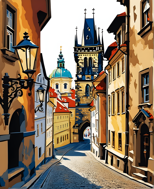 Prague, Old City (7) - Van-Go Paint-By-Number Kit