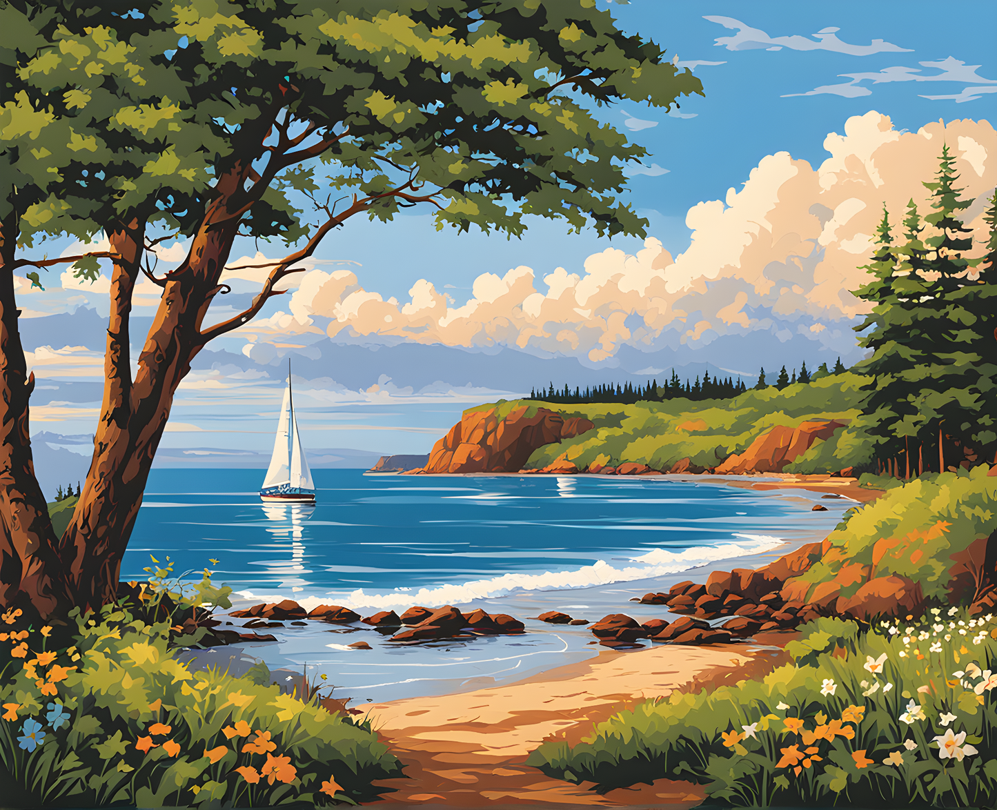 Canada Collection - Prince Edward Island (53) - Van-Go Paint-By-Number Kit