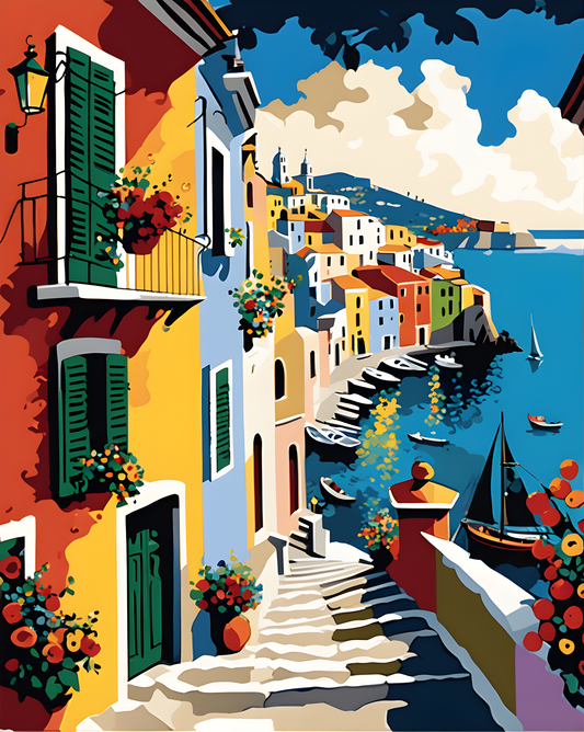 Procida, Italy (5) - Van-Go Paint-By-Number Kit