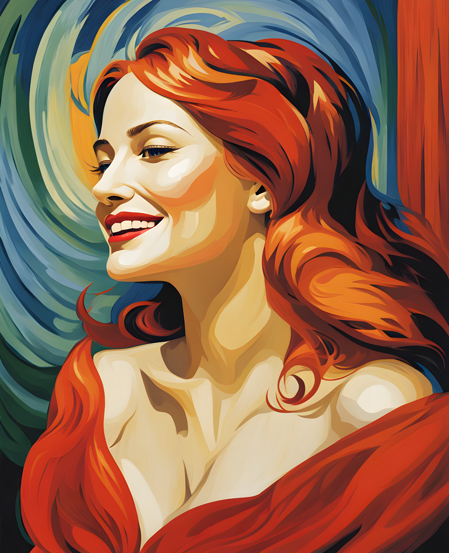 Profile of Laughter - Van-Go Paint-By-Number Kit