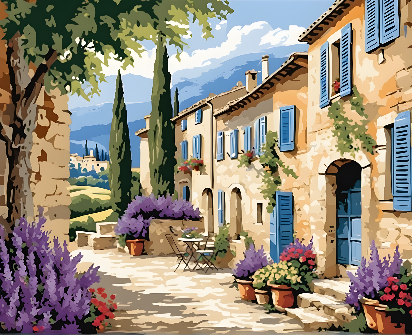 Amazing Places OD (236) - Provence, France - Van-Go Paint-By-Number Kit