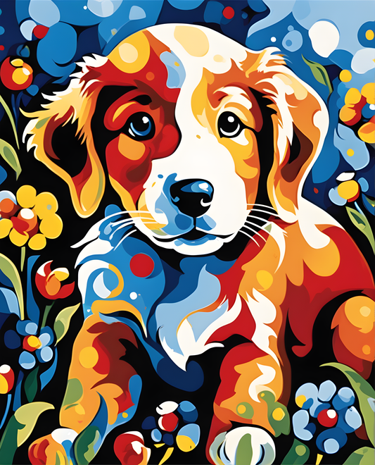 Puppy Curiosity (3) - Van-Go Paint-By-Number Kit