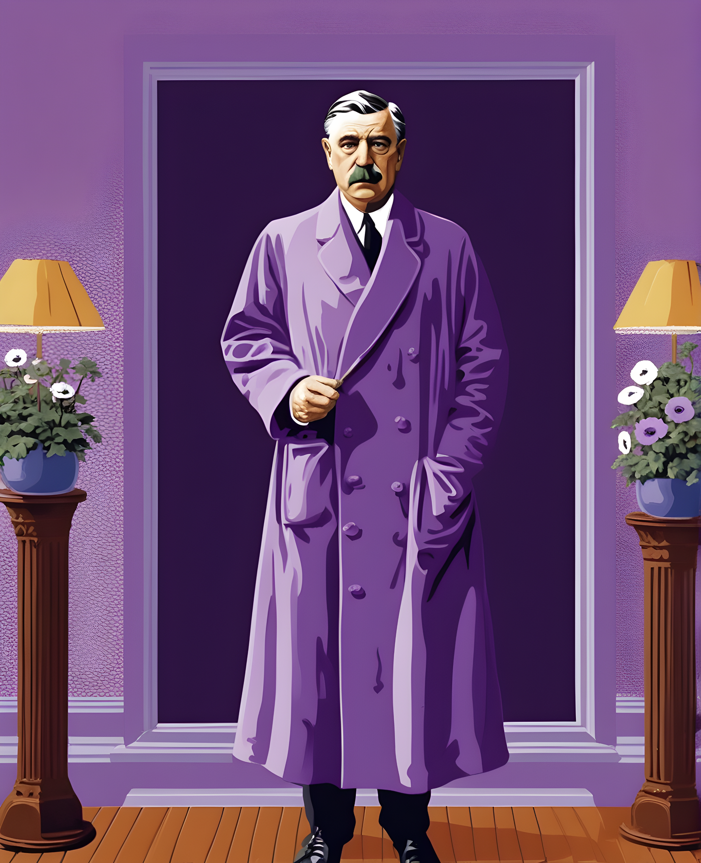 Purple Robe and Anemones (3) - Van-Go Paint-By-Number Kit