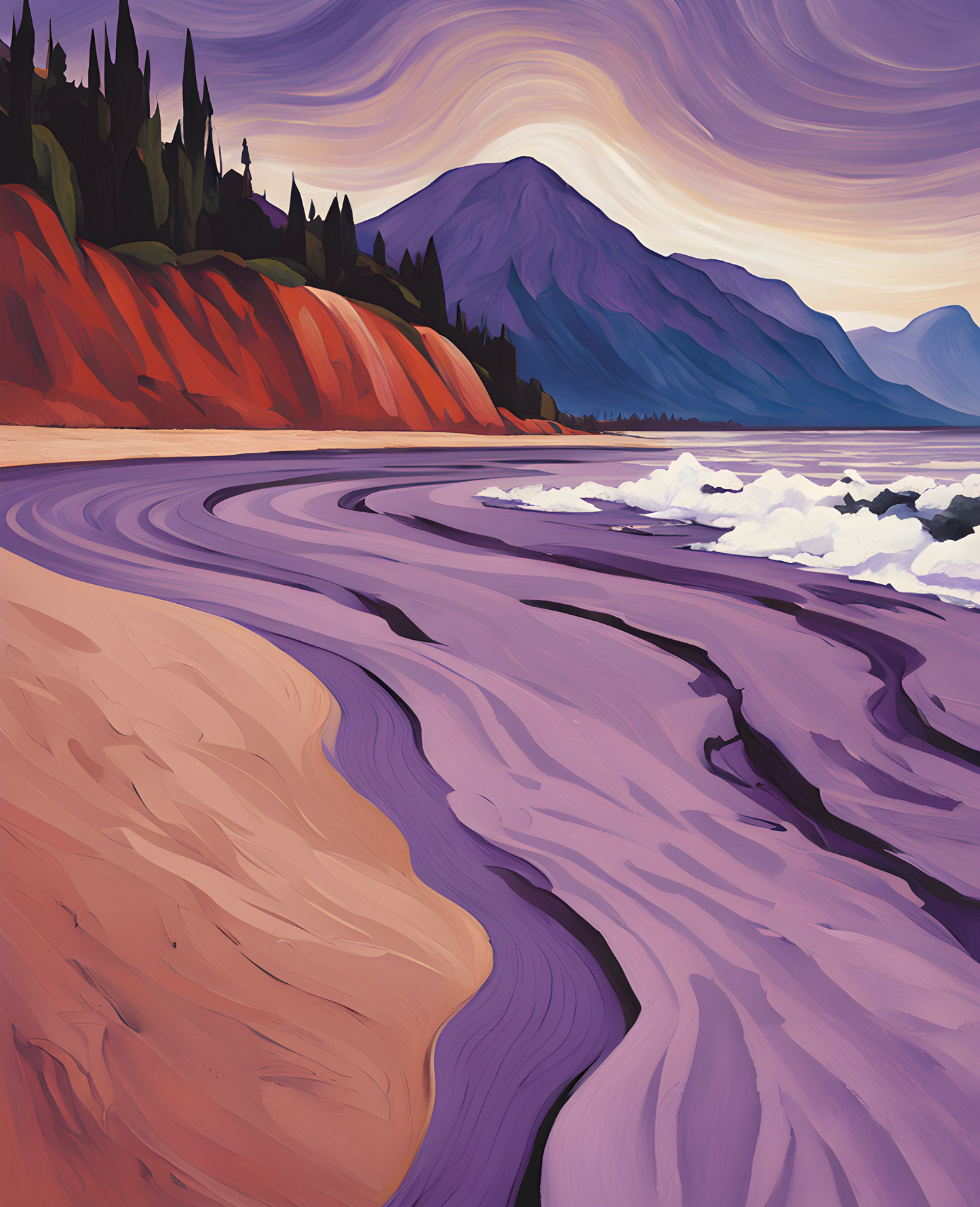 Purple Sand (2) - Van-Go Paint-By-Number Kit